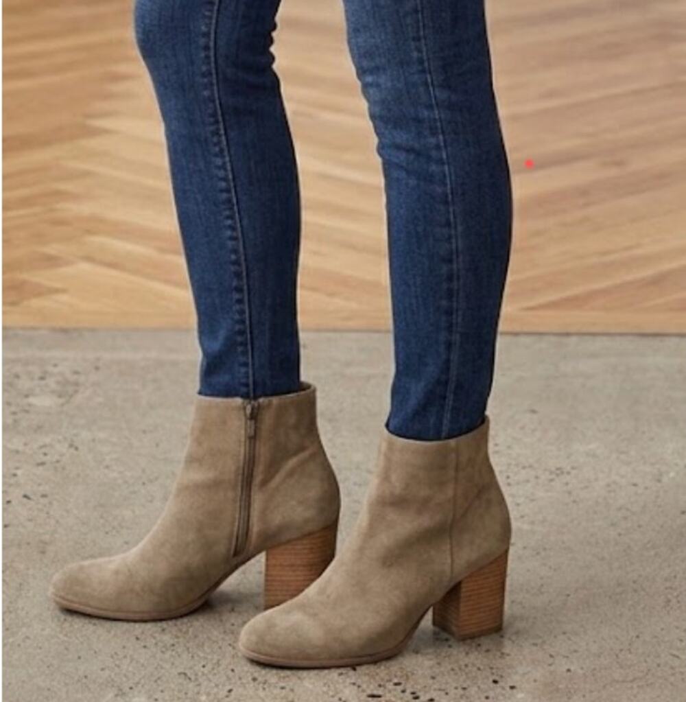 CROWN VINTAGE Suede Fall Bootie Tashaa Ankle Boots size 8.5 M